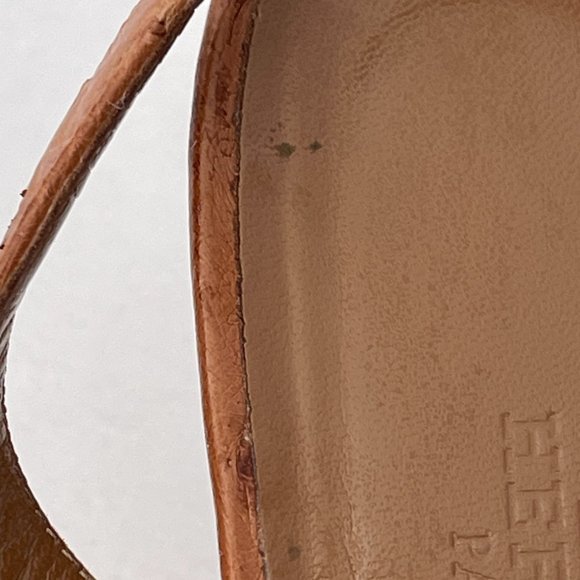 HERMES Ostrich Leather Slingbacks - Tan - Picture 14 of 16
